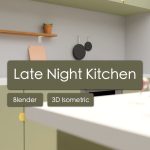 Late Night Kitchen | 3D Isometric
