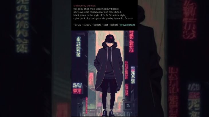 Midjourney prompt share – anime character