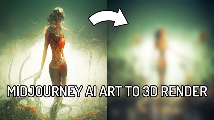 Midjourney AI Art To 3D Render – Roots Timelapse #ai #art #artificialintelligence #3d #illustration