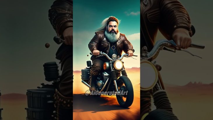 Dwarf Motorcycle Midjourney prompt #midjourney #aitools #howtomakemoneyonline #sportscar