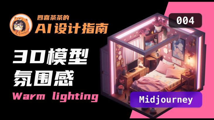 【AI 设计指南 | 004】|「Midjourney」 3D 微缩模型 | Dioram 3D Isometric | UI 设计师的 AI 设计教程 |光照效果