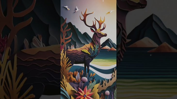 Best paper-cut prompt for Midjourney