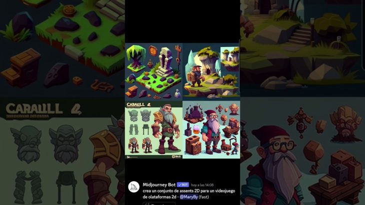 Crear Assets 2D En Midjouney. #videogames #games #game #midjourney #viral #short #shorts #foryou