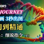 🐼Midjourney 教程 Mid journey imagine指令详解 知识点：Midjourney prompt结构、AR指令 AI作画教学第3集（上）