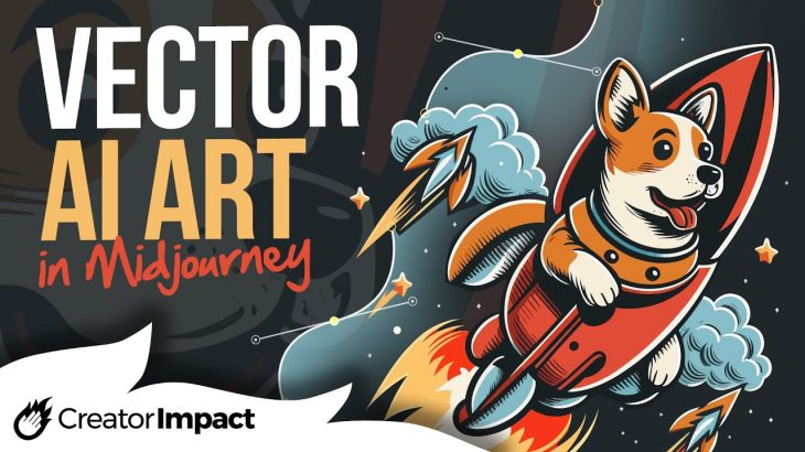 Midjourney VECTOR ART: How to convert picture into vector using Midjourney (AI Art)