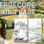 MidJourney V5 Prompts for cottagecore Coloring Page and High Quality Illustrations