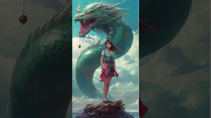 Midjourney Prompt: A Woman and a Dragon – Fantasy Art