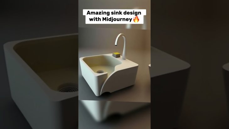AI Unveils Future of Design: Modern Bathroom Sink by MidJourney Prompt Reveal at end #InteriorDesign