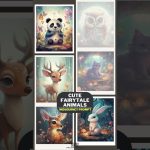 Cute Fairytale Animals Midjourney Prompt #shorts