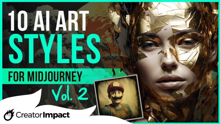 10 Midjourney ART STYLES Vol 2 for Stunning Visuals! (Midjourney Prompts to use!)