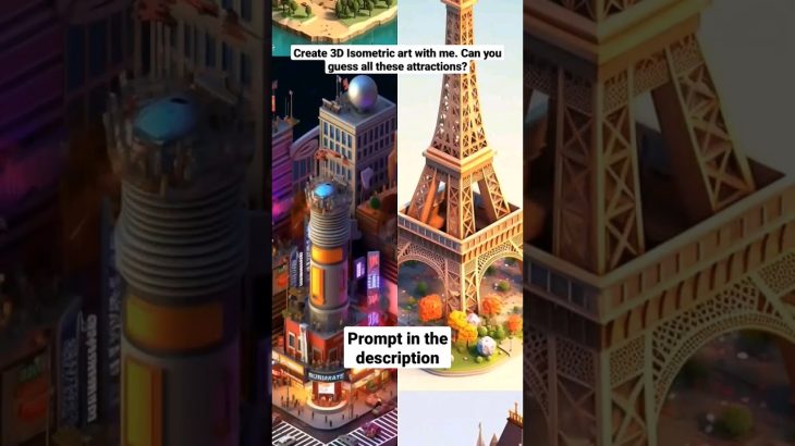 Create 3D Isometric art with AI in Midjourney #aiart #aiartcommunity #isometricview #midjourney