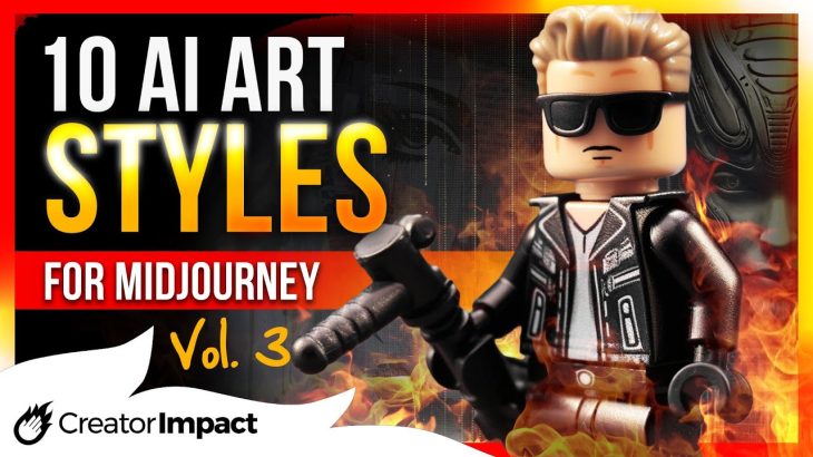 10 Fun Midjourney ART STYLES: Vol 3 (Midjourney Prompt tips!)