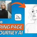 Easy Coloring Page from Photo with MidJourney AI Prompt | Midjourney Tutorial