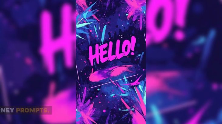Hello Graffiti Midjourney Prompt