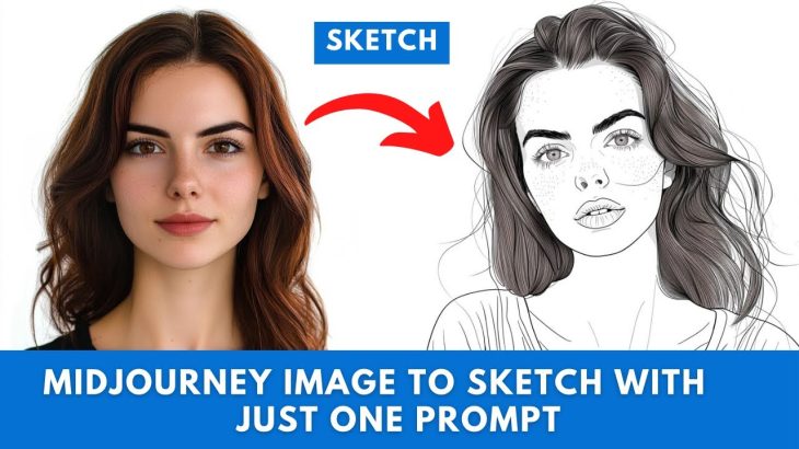 Midjourney Ai: Turn Image to Sketch with just One Prompt