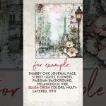 Shabby Chic journal page Midjourney prompt #midjourney #midjourneyprompts #vintagejournal #aiprompt