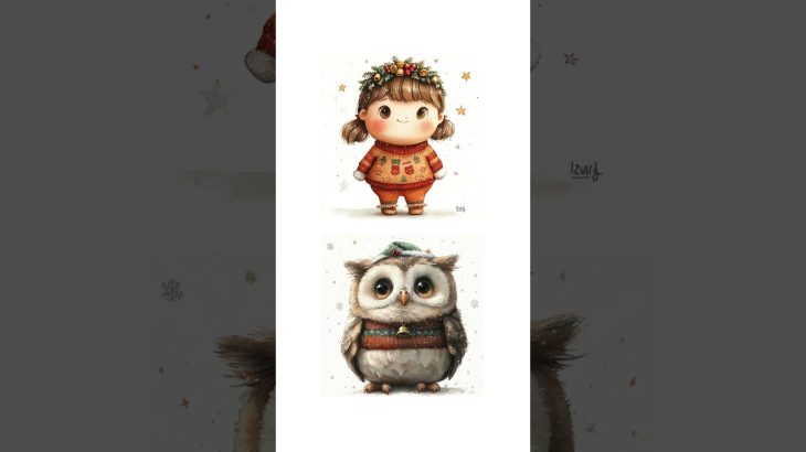 Adorable Winter Characters Midjourney Prompt  #prompt