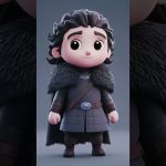 Lord Commander Jon Snow, full body, blender 3d, artstation and behance, Disney Pixar, Mobile game