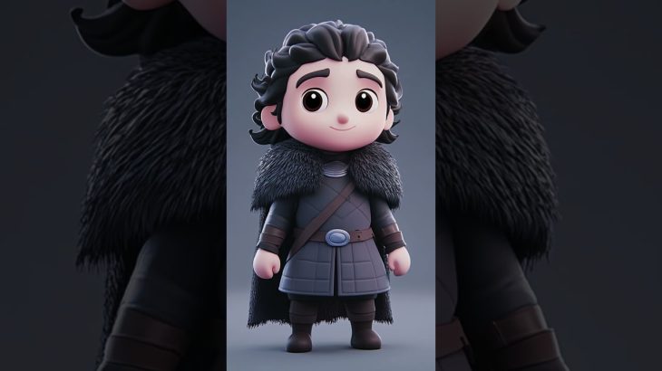 Lord Commander Jon Snow, full body, blender 3d, artstation and behance, Disney Pixar, Mobile game