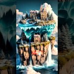 European Town in Miniature: River Flowing Through a 3D Isometric World [Prompt in description ] #ai