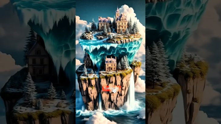 European Town in Miniature: River Flowing Through a 3D Isometric World [Prompt in description ] #ai