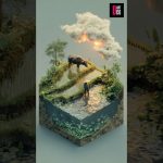isometric 3D สร้างโลกจำลองจิ๋ว #donovanartcg #ai #cartoon