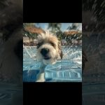 강아지가 여름을 즐기는 법 🐶🌞 시원한 여름에 듣기 좋은 청량감 가득한 음악 #배경음악 #여름무드 #ai음악  #music #shorts