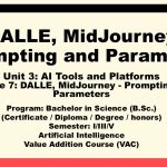 CSVTU, VAC, AI, Unit-03, AI Tools, Lecture 7, DALLE, MidJourney – Prompting and Parameters