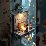 Web Couture Runway — Miniature Spider‑Verse Fashion Show | MidJourney Isometric 3D